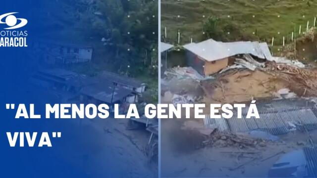 Así fue como comunidad logró evitar que avalancha en Montebello dejara víctimas mortales Así fue como comunidad logró evitar que avalancha en Montebello dejara víctimas mortales