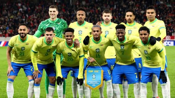 Así formó la Selección de Brasil en el duelo preparatorio contra Túnez.