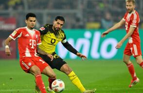 Luis Díaz en Borussia Dortmund vs. Bayern Múnich por la Bundesliga.