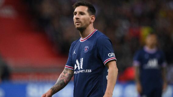 Lionel Messi, con la camiseta del PSG frente a Reims Lionel Messi, con la camiseta del PSG frente a Reims