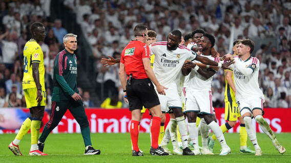 Vinícius salió expulsado en Real Madrid vs. Villarreal por la Liga de España.