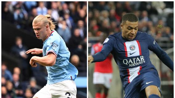 Haaland y Mbappé Haaland y Mbappé