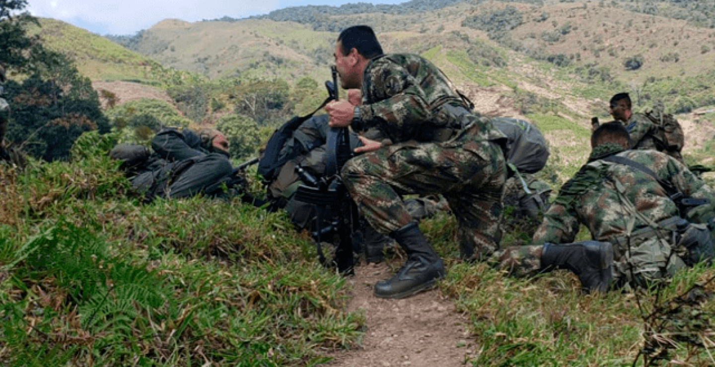 Los combates se registraron en la vereda La Camelia. Foto: Séptima División