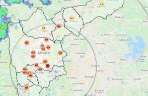 357703_Estado calidad del aire en Medellín: Foto: Siata