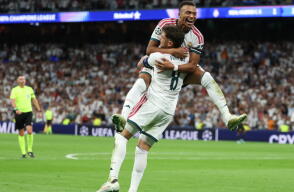 Real Madrid celebrando.