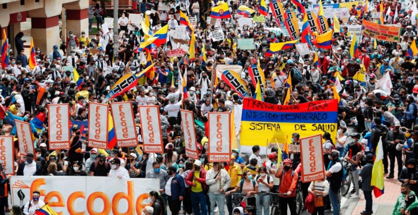 Marchas hoy Fecode