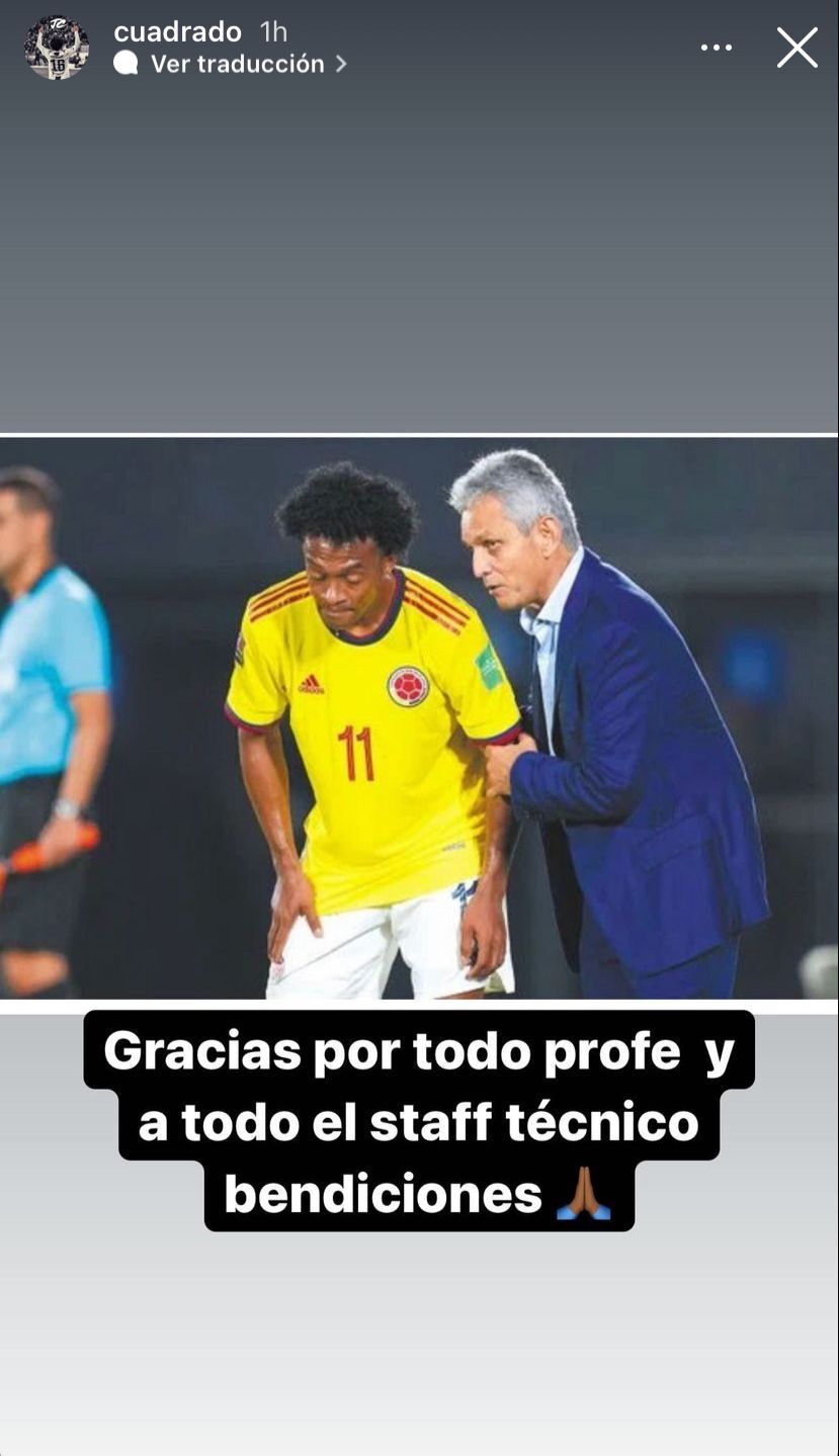 Juan Guillermo Cuadrado y Reinaldo Rueda