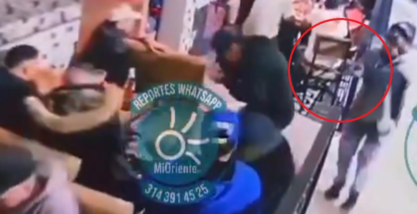 Sicario entró a un restaurante en El Peñol, Antioquia, y mató a 2 personas: aterrador video