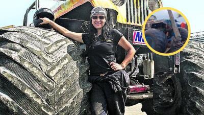 Ella es Sonia Segura, conductora de la monster truck 
