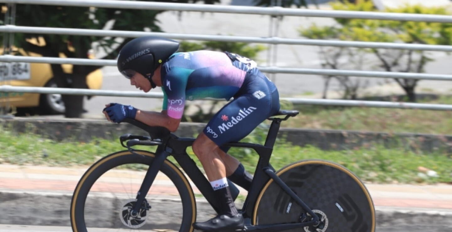Miguel Ángel López durante prueba de los Nacionales de Ruta 2023