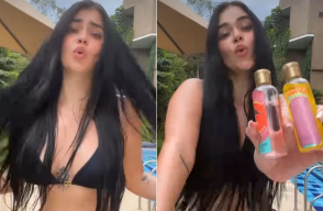 La Segura sufre incidente en pleno video 