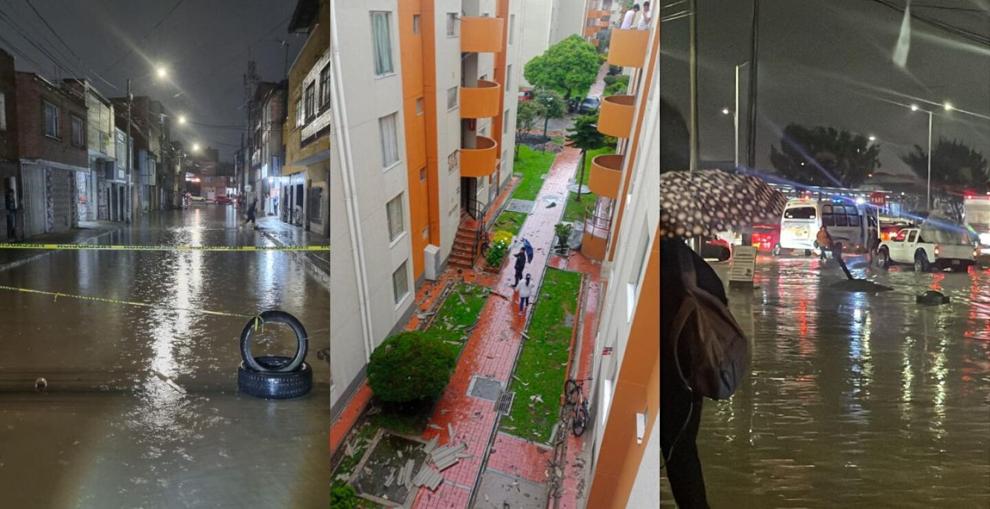 Fuertes lluvias en Bogotá: Inundaciones y vendavales afectaron la movilidad en la ciudad
