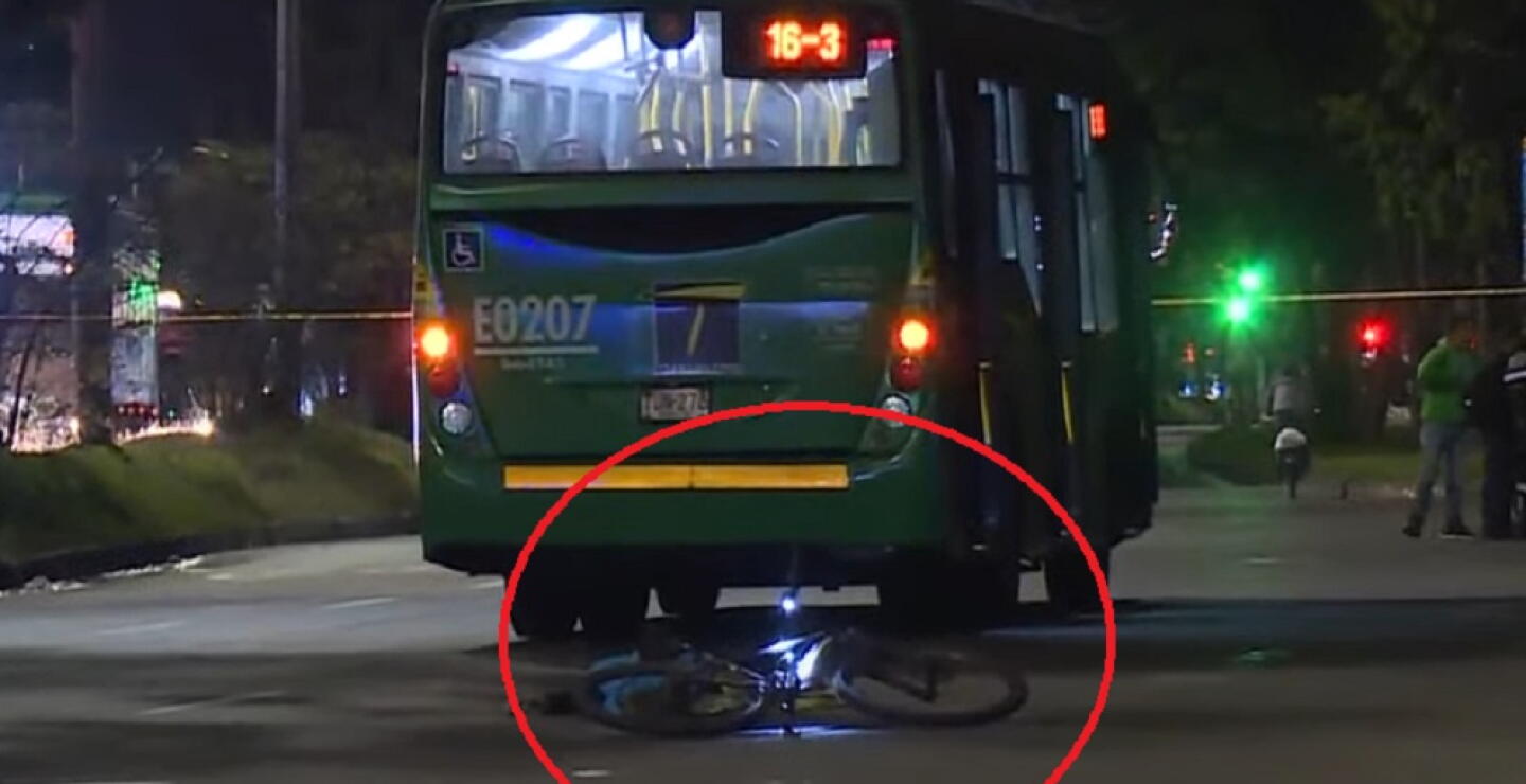 Ciclista fue arrollado por un alimentador en Engativá y perdió la vida