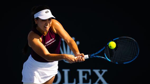 Camila Osorio durante la primera ronda del Abierto de Australia 2023 Camila Osorio durante la primera ronda del Abierto de Australia 2023