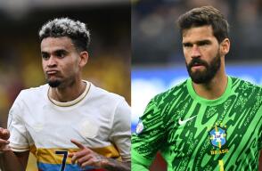 Luis Díaz vs. Alisson, serán rivales en Brasilia por Eliminatorias Sudamericanas.