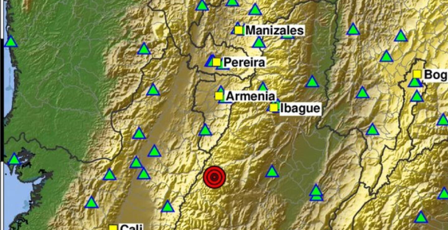 Nuevo temblor hoy en Colombia: sismo de magnitud 4,2 se registró en Chaparral, Tolima