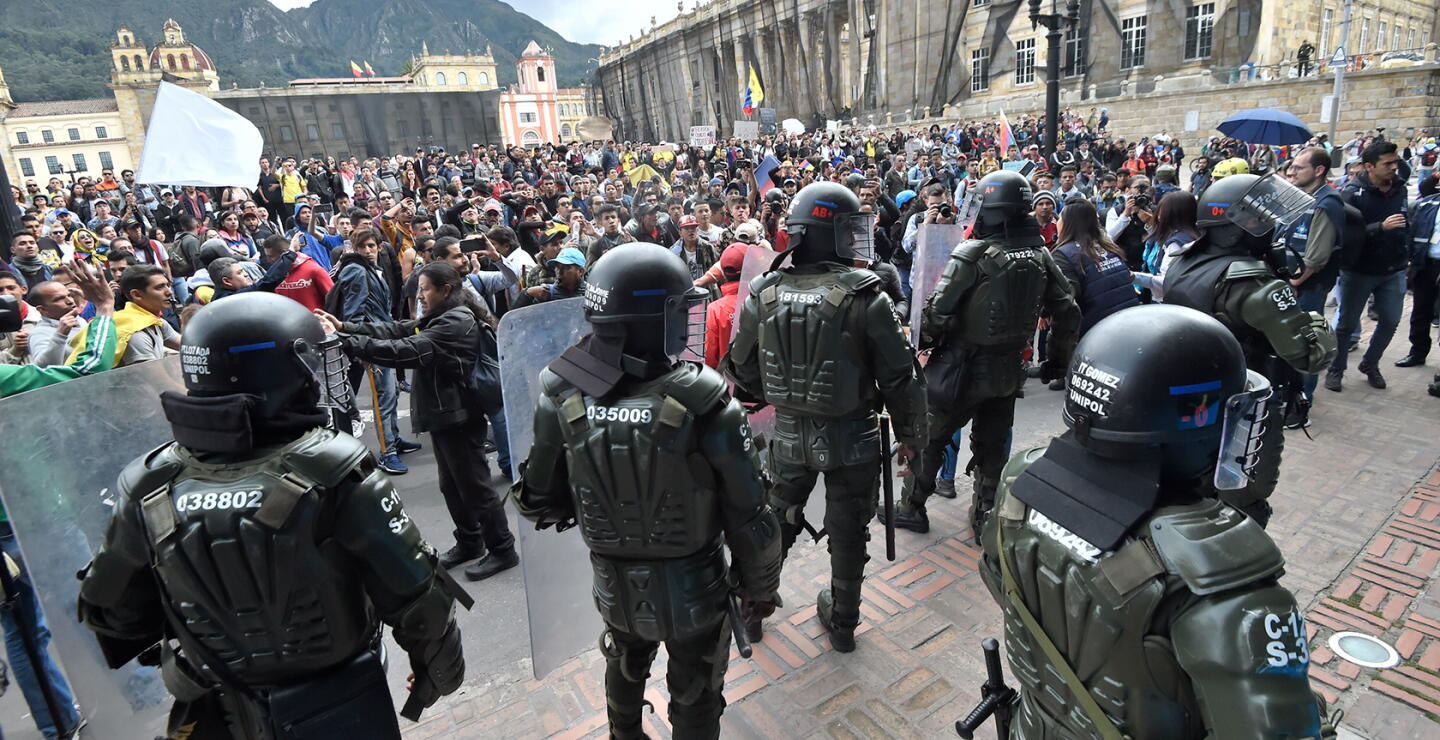 350043_Blu Radio. Paro Nacional de Colombia // Foto: AFP