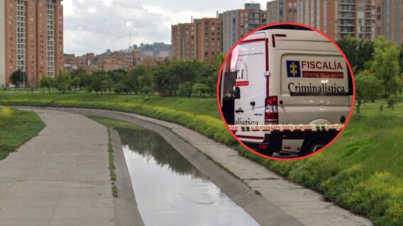 Hallan un cuerpo en caño de Bogotá Hallan un cuerpo en caño de Bogotá
