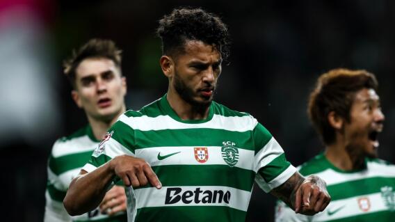 Luis Javier Suárez, delantero del Sporting Lisboa. 