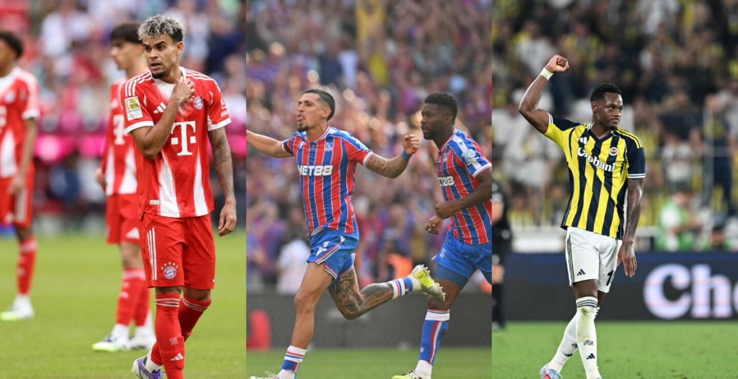 Luis Díaz, Daniel Muñoz, Jefferson Lerma y Jhon Durán, futbolistas de la Selección Colombia. 