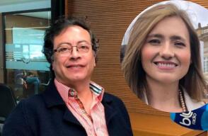 Mery Gutiérrez y Gustavo Petro
