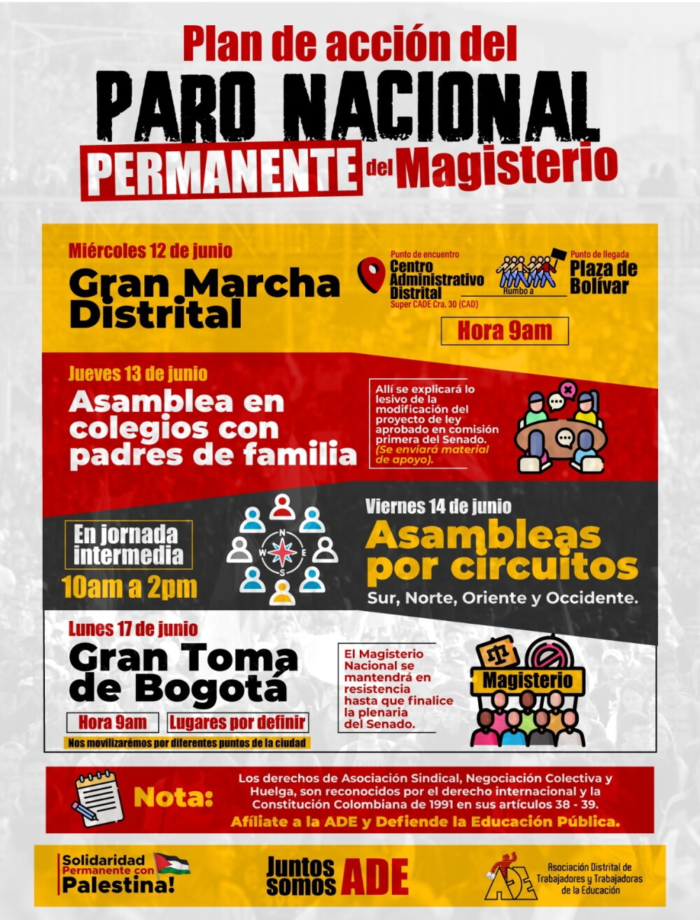 Cronograma paro de maestros Cronograma paro de maestros