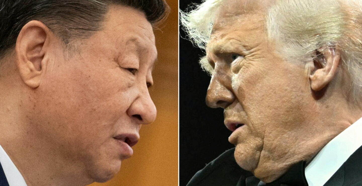 Presidente de China junto al presidente Donald Trump que desató una guerra de aranceles en el mundo. 