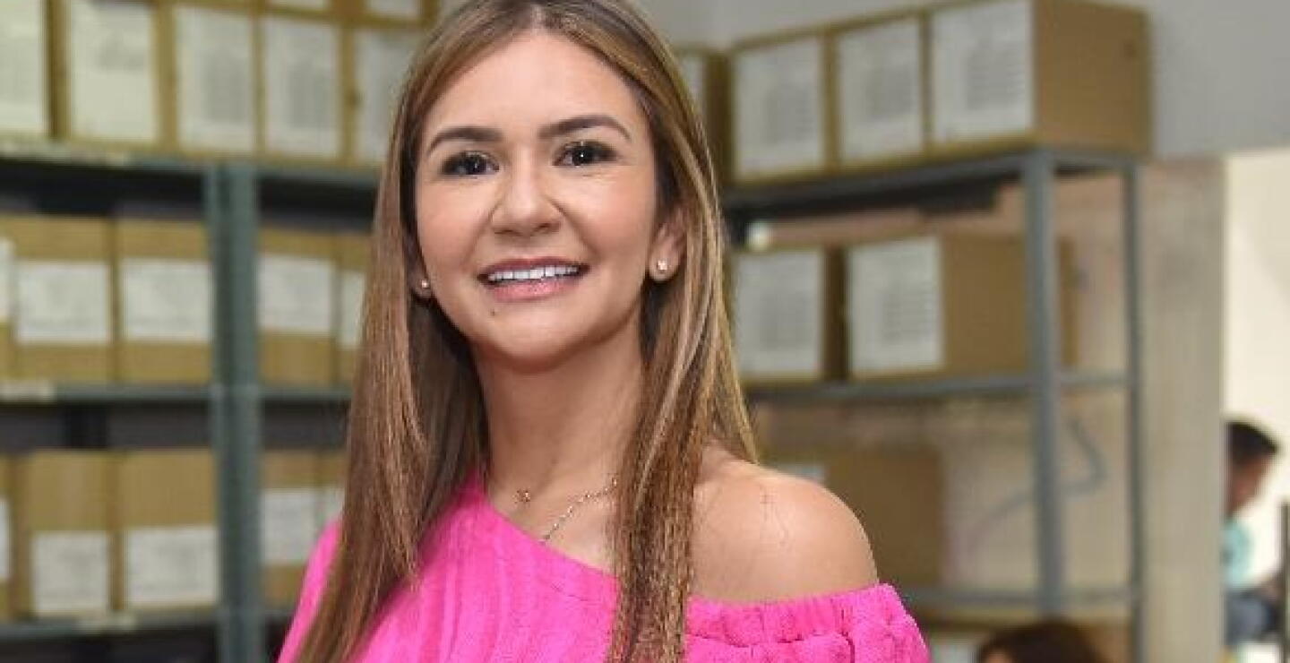 Elvia Sanjuan, candidata a la Gobernación del Cesar. 
