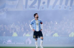 Lionel Messi en su despedida con la Selección de Argentina. 