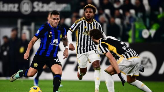 Acción de juego Inter de Milán vs. Juventus. Acción de juego Inter de Milán vs. Juventus.