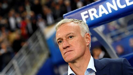 Didier Deschamps con la selección de fútbol francesa