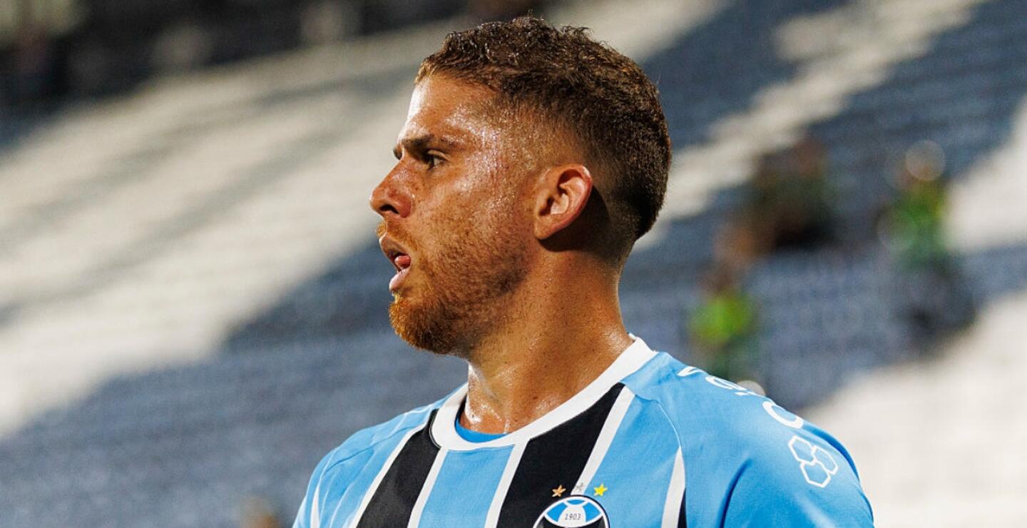 Gustavo Cuéllar en su paso por el Gremio de Porto Alegre.
