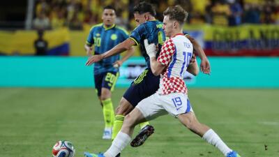 Santiago Arias en Colombia vs. Croacia.