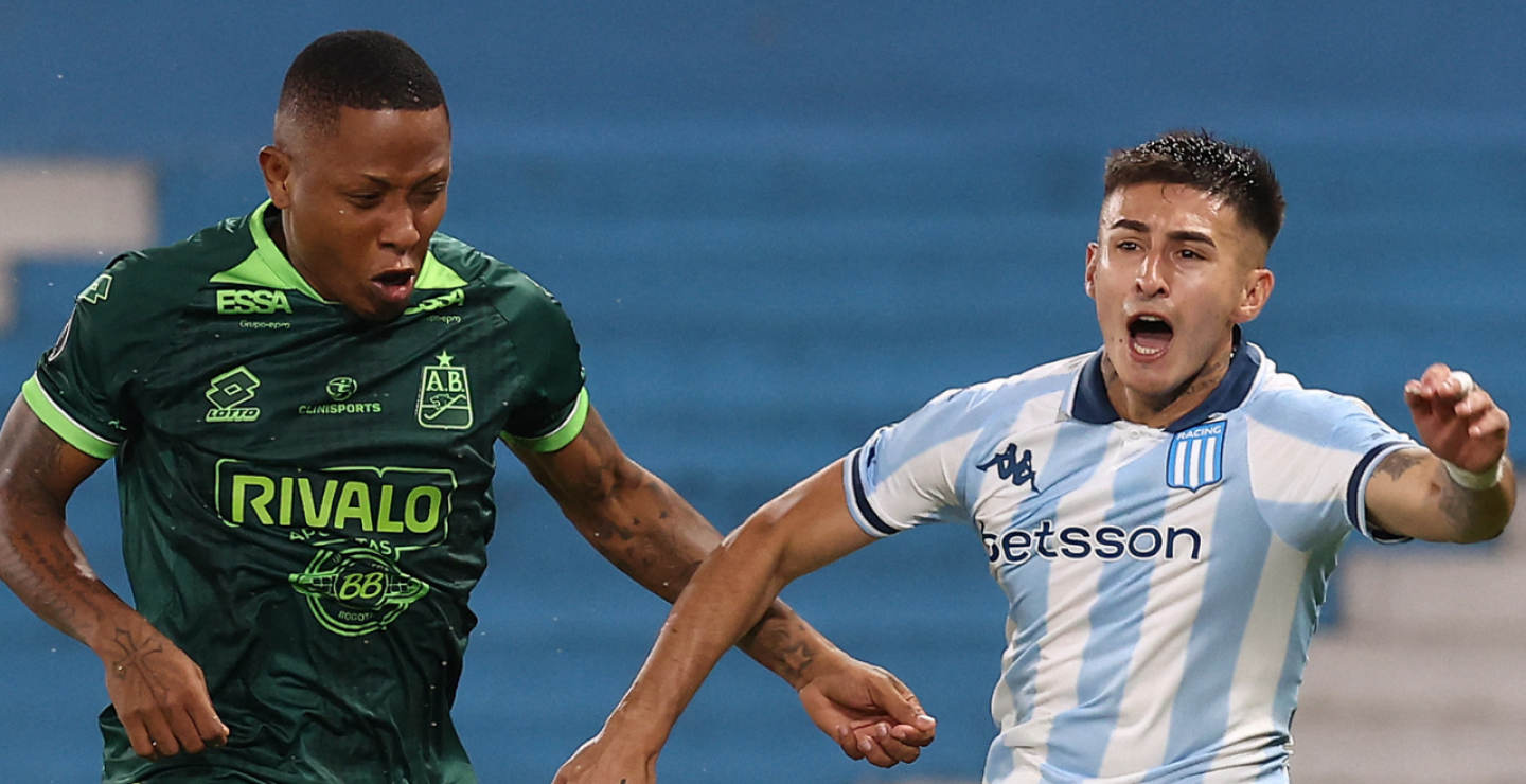 Atlético Bucaramanga contra Racing, en partido de la Copa Libertadores 2025, por la fase de grupos