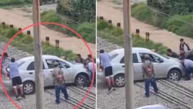 Vehículo estuvo a punto de ser arrollado por tren en Duitama: maniobra para evitarlo quedó en video