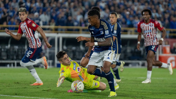 Acción de juego entre Millonarios vs. Junior, por la fecha 17 de la Liga Betplay I-2024. Acción de juego entre Millonarios vs. Junior, por la fecha 17 de la Liga Betplay I-2024.