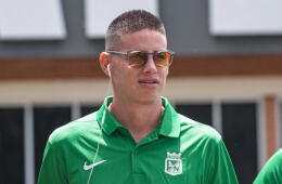 James Rodríguez, volante de Atlético Nacional. 