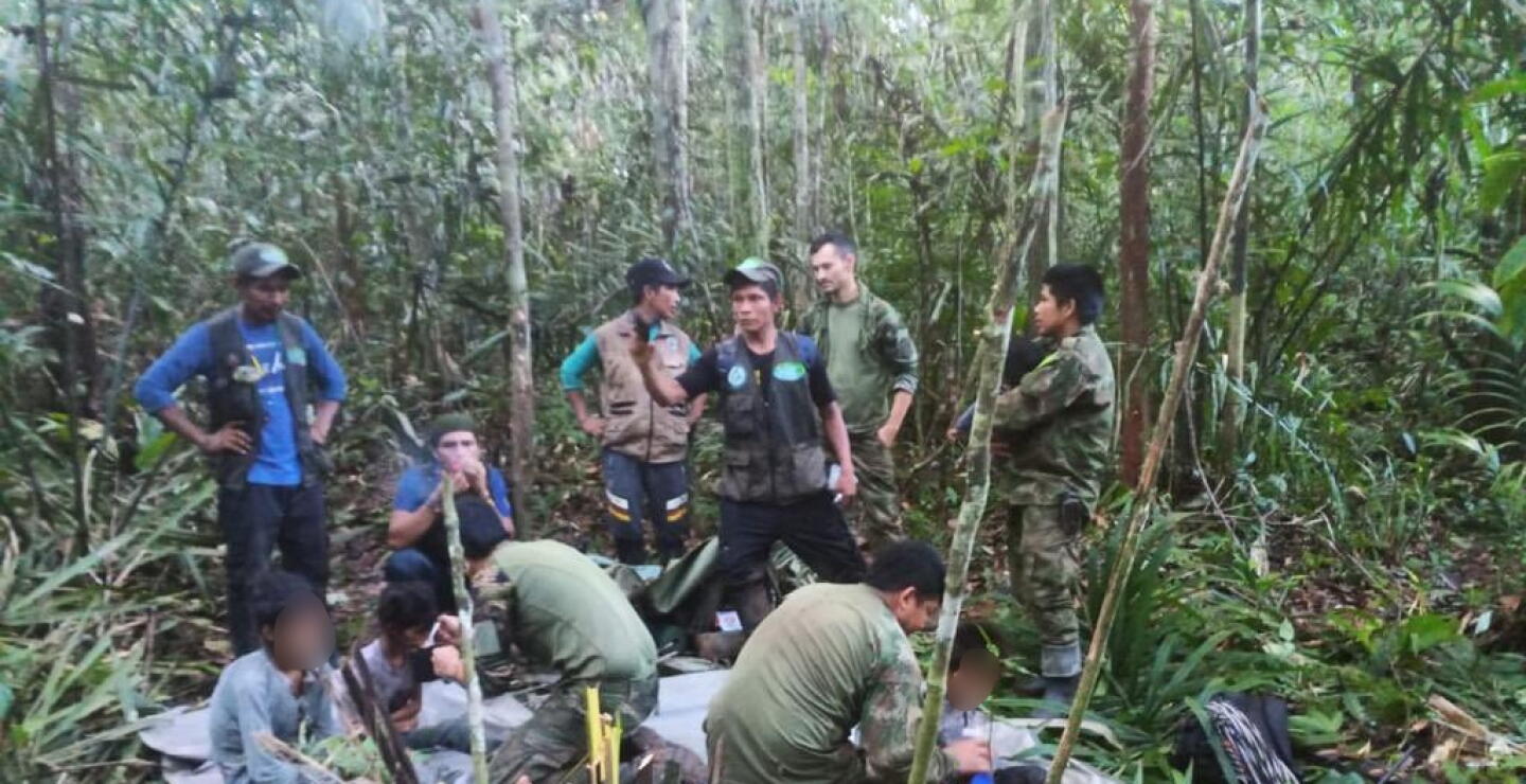 Operación Esperanza: la primera imagen de los menores rescatados en la selva