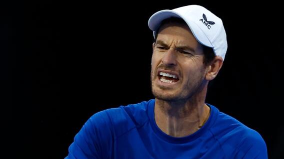 Andy Murray, jugador británico e integrante del Big Four, en medio de un partido Andy Murray, jugador británico e integrante del Big Four, en medio de un partido