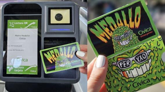 La nueva colaboración de Feid con el metro de Medellín sacando tarjeta Cívica con su logo personal La nueva colaboración de Feid con el metro de Medellín sacando tarjeta Cívica con su logo personal