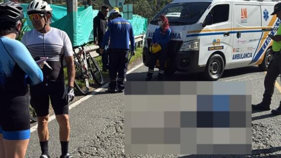 Ciclista muere en vía Caldas-Amagá Ciclista muere en vía Caldas-Amagá