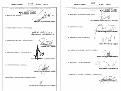ministros que firmaron decretazo consulta popular del gobierno gustavo petro.png ministros que firmaron decretazo consulta popular del gobierno gustavo petro.png