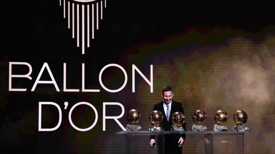 349773_Messi gana su sexto Balón de Oro - Foto: AFP 349773_Messi gana su sexto Balón de Oro - Foto: AFP