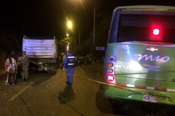 Falleció conductor del MÍO en accidente de tránsito en el sur de Cali