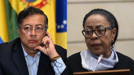 Presidente Gustavo Petro y María Patricia Balanta. Presidente Gustavo Petro y María Patricia Balanta.