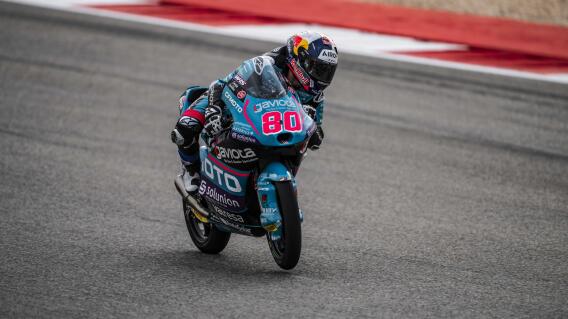 David Alonso en el GP de Portugal del Moto3. David Alonso en el GP de Portugal del Moto3.