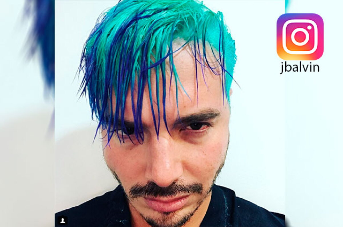 Pintado de azul! J Balvin enloquece a sus fans con sorprendente cambio de  'look' - NoticiasCaracol