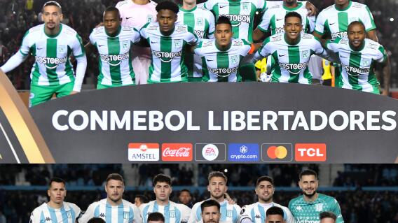 Atlético Nacional vs Racing por Copa Libertadores