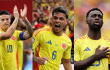 James Rodríguez, Richard Ríos y Davinson Sánchez