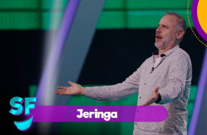 Jeringa en Sábados Felices. Jeringa en Sábados Felices.